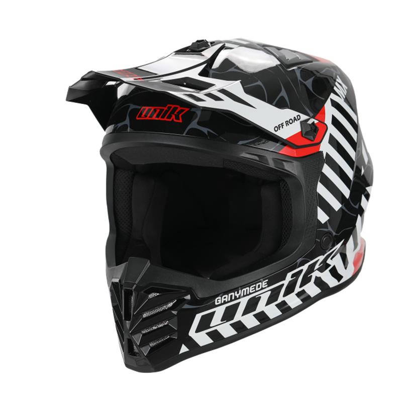 CASCO CROSS UNIK INFANTIL GANYMEDE, U-27 NGO/BCO YL