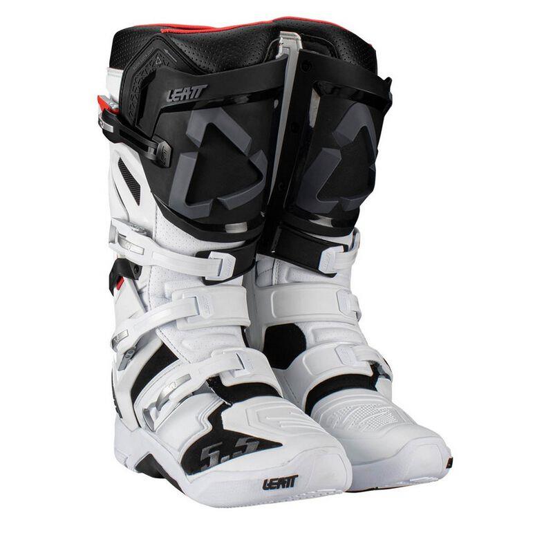 LEATT BOTAS 5.5 FLEXLOCK EU 40.5 BLANCO/NEGRO