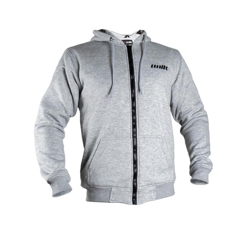 HOODIE DE ALGODON UNIK CON KEVLAR, "SC-01" T-L GRIS