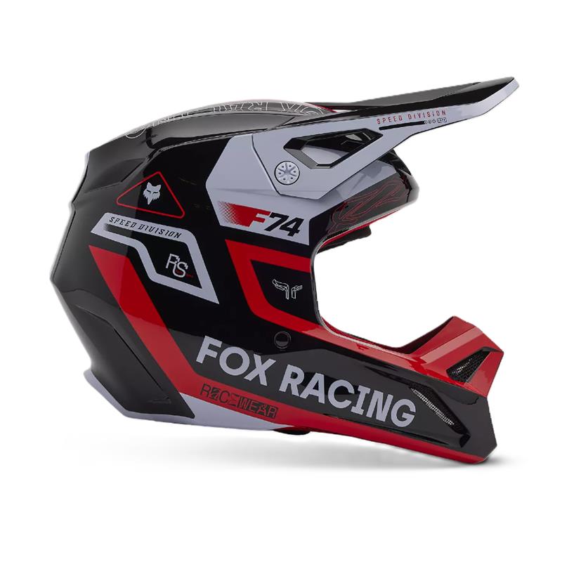 V1 RACE SPEC HELMET (FLO RED) M