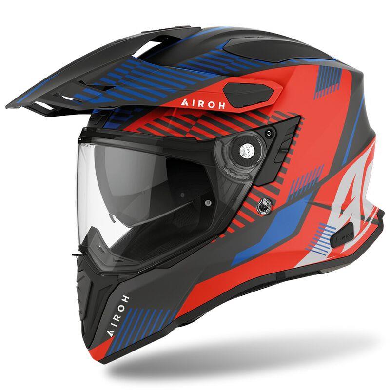 CASCO COMMANDR BOOST ROJO/AZUL MATE L