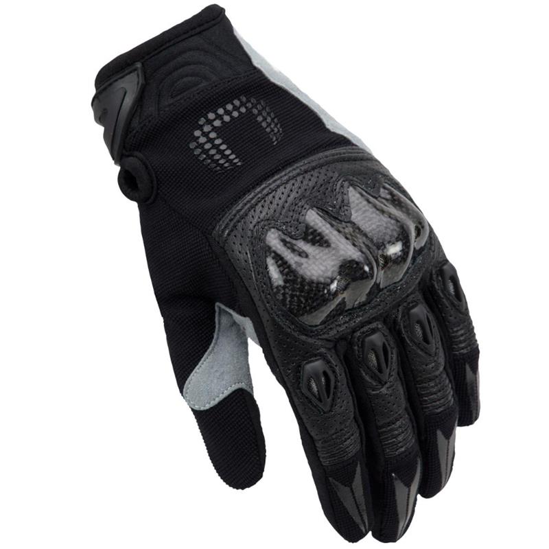 GUANTES CROSS UNIK "X-4" C/PROT.CARBONO, M NEGRO