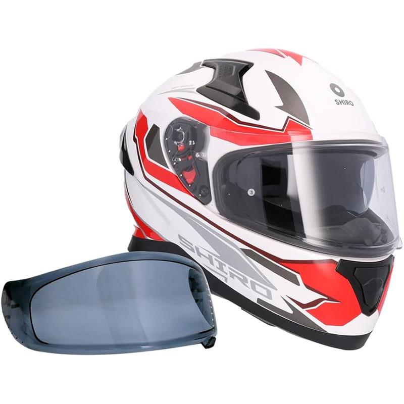 CASCO KATANA SHARP+PANTALLA EXTRA BLAN L