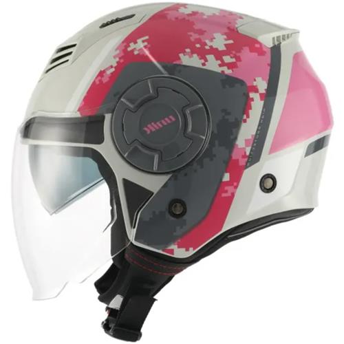 CASCO JET UNIK CON GAFAS DE SOL MERCURY DV U-15 ROSA/BLANCO T S 55-56